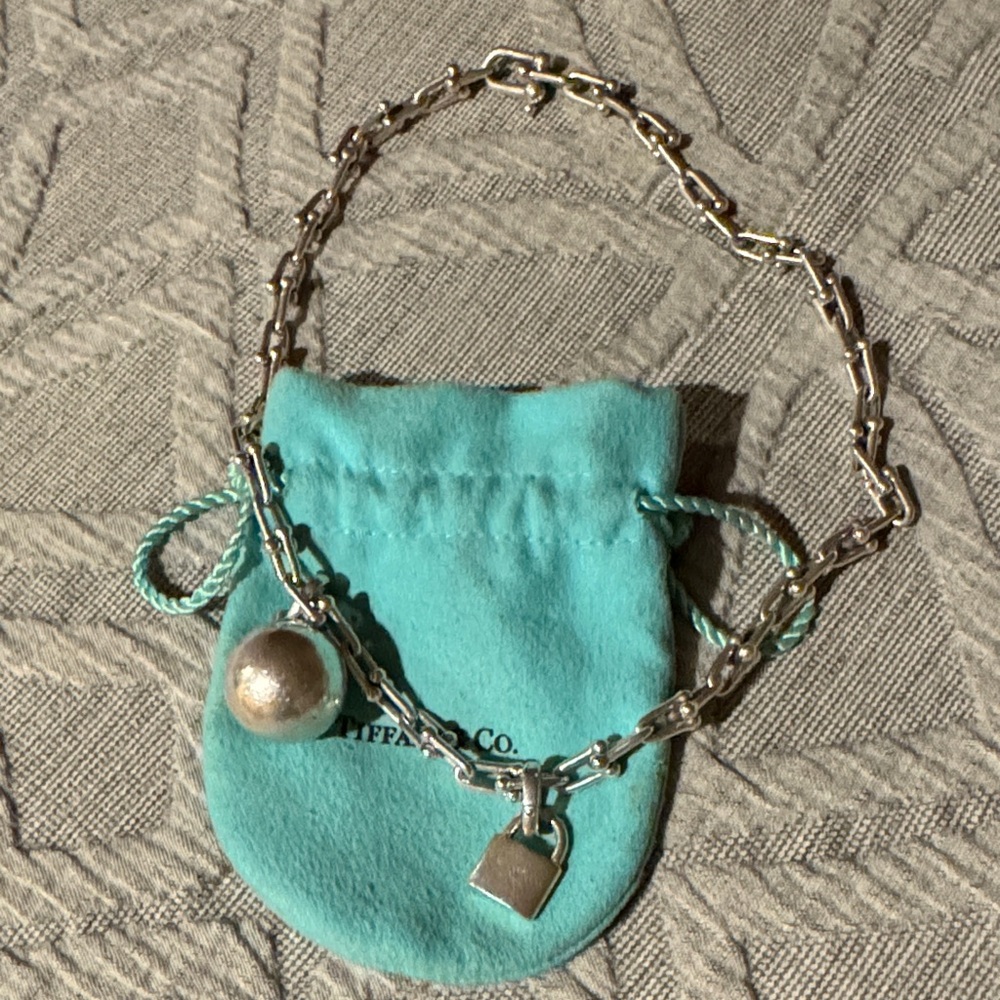 Silver Chain Bracelet/necklace with Charm